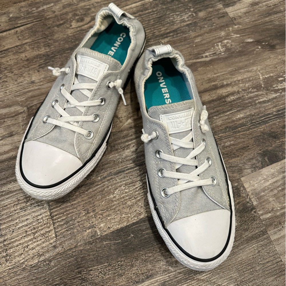Converse All Star Chuck Taylor Shoreline Gray Canvas/Linen Blend Sneakers